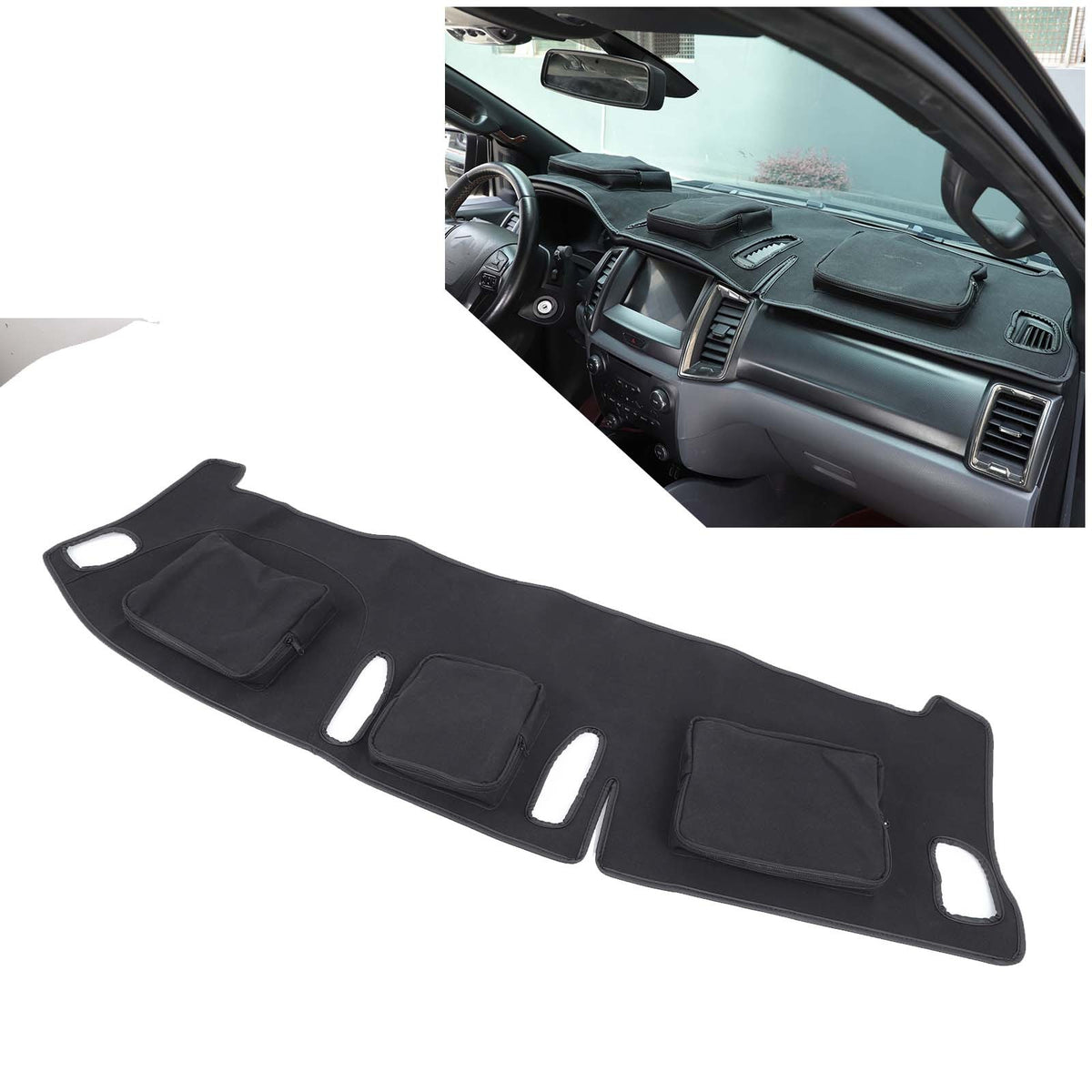 Interior Center Console Dashboard Storage Bag For Ford Ranger T7 T8 2015-21 US 10