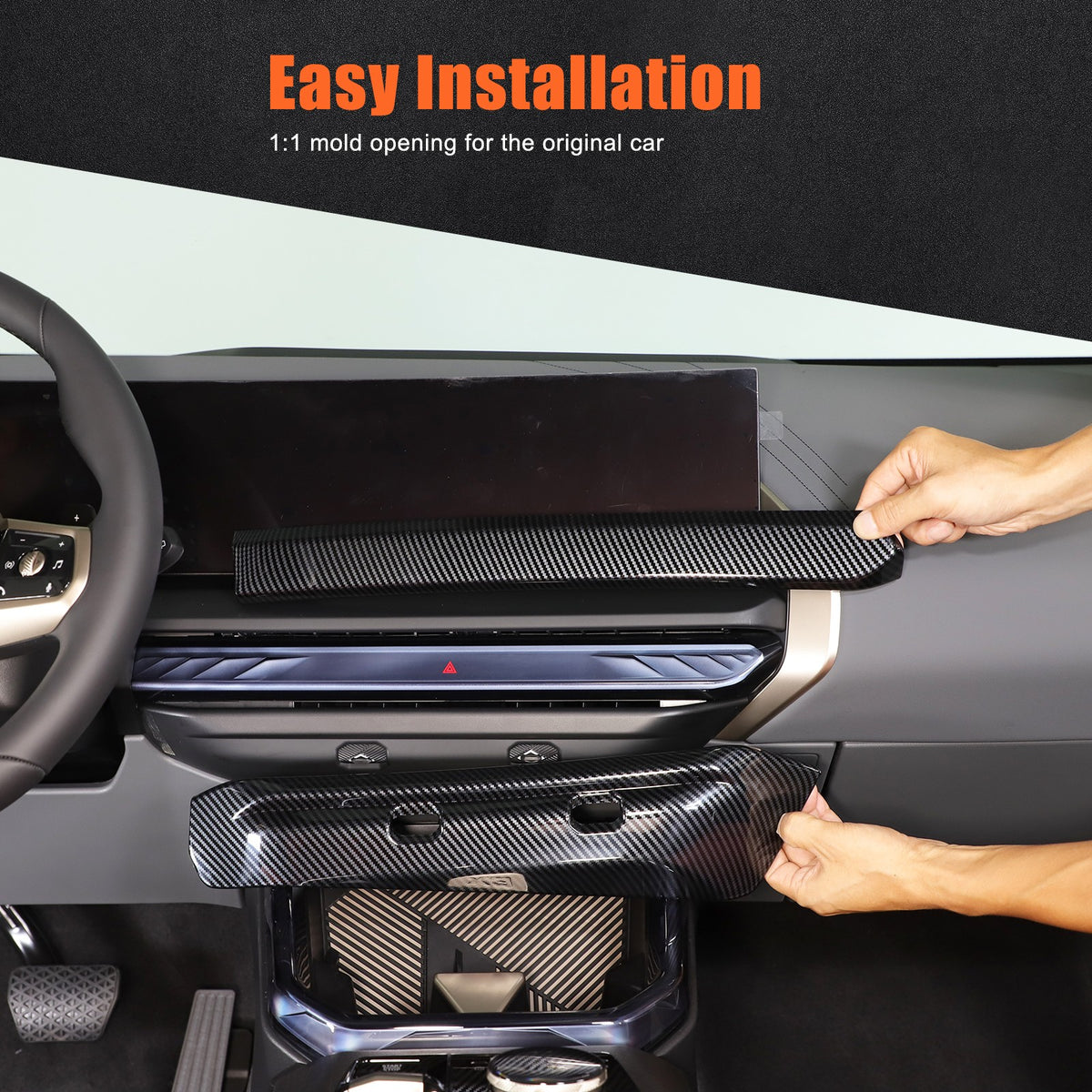 Carbon Fiber ABS Center Console Air Outlet Frame Trim For BMW X3 G45 2025+ US 20