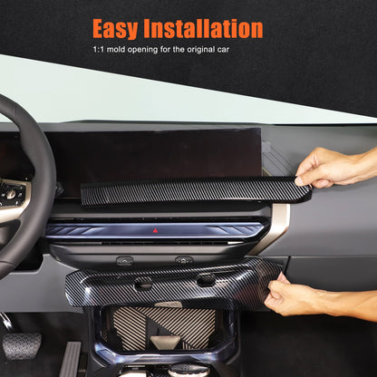Carbon Fiber ABS Center Console Air Outlet Frame Trim For BMW X3 G45 2025+ US 20