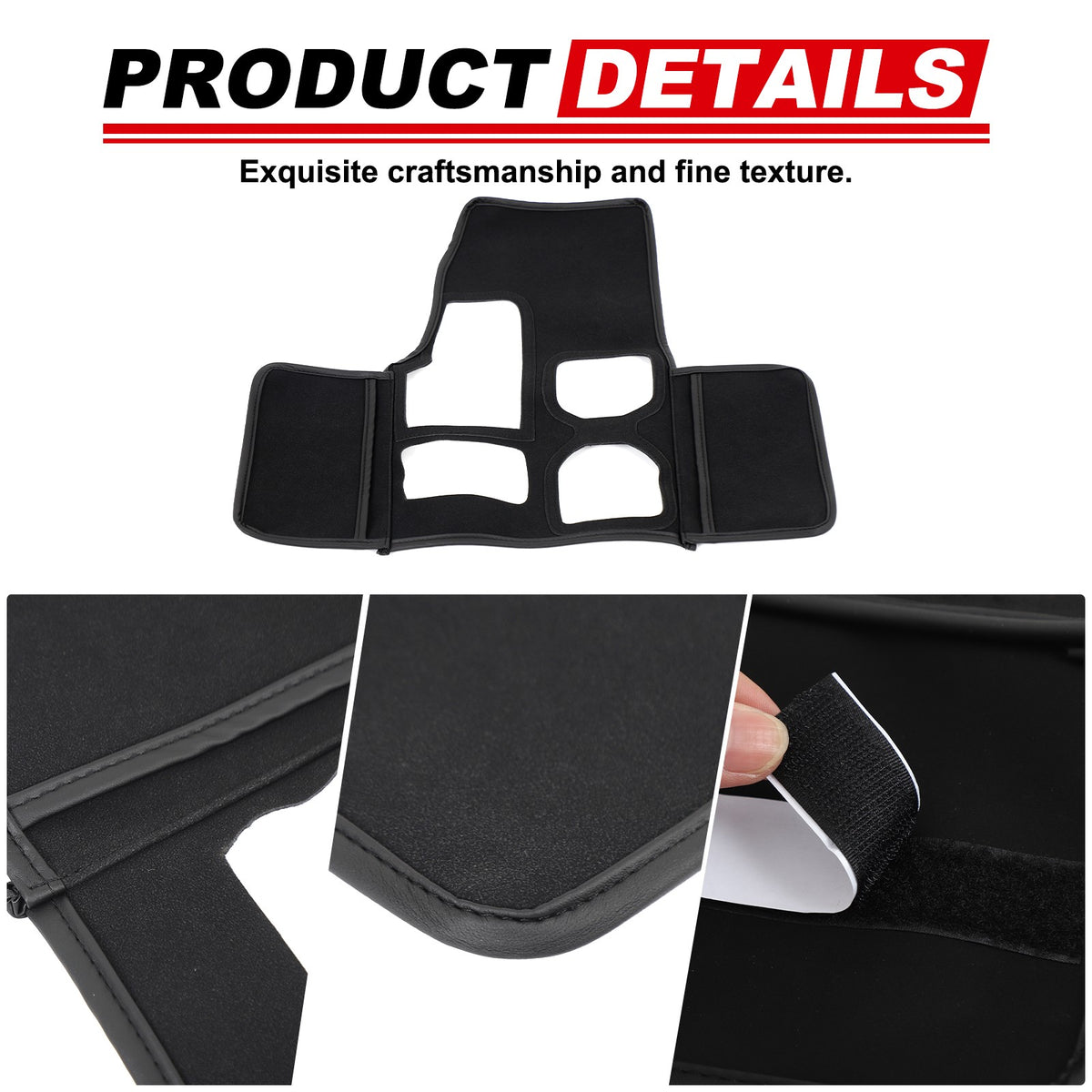 Suede Cloth Center Console Gear Shift Trim Cover For Toyota LC250 Prado 2024+ US 20