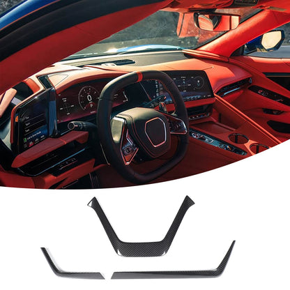 Real Dry Carbon Fiber Interior Center Trim For Corvette C8 2026+ Stingray ZR1 71