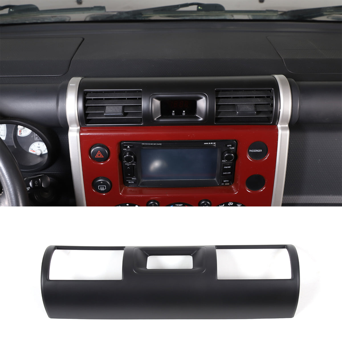 Matte Black ABS Interior Full Set Cover Trim Kit Set For FJ Cruiser 2007-2021 38