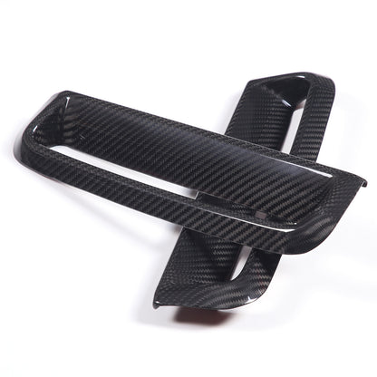 Real Carbon Fiber Front Fog Light Decor Cover Trim For BMW 4 series G26 2022-25 7