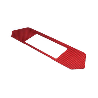 Red Carbon Fiber Rear End License Plate Panel Sticker For Corvette C8 2020-2026 9