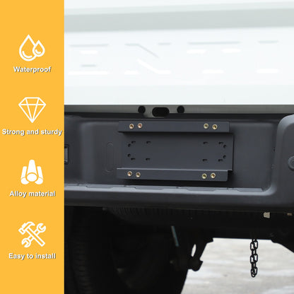 Carbon Steel Front License Plate Frame Trim For Nissan Frontier 22+ (US Version) 21