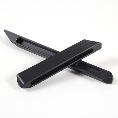 Black Aluminum Center Console Lower Storage Strip Trim For Porsche Taycan 19+ 5