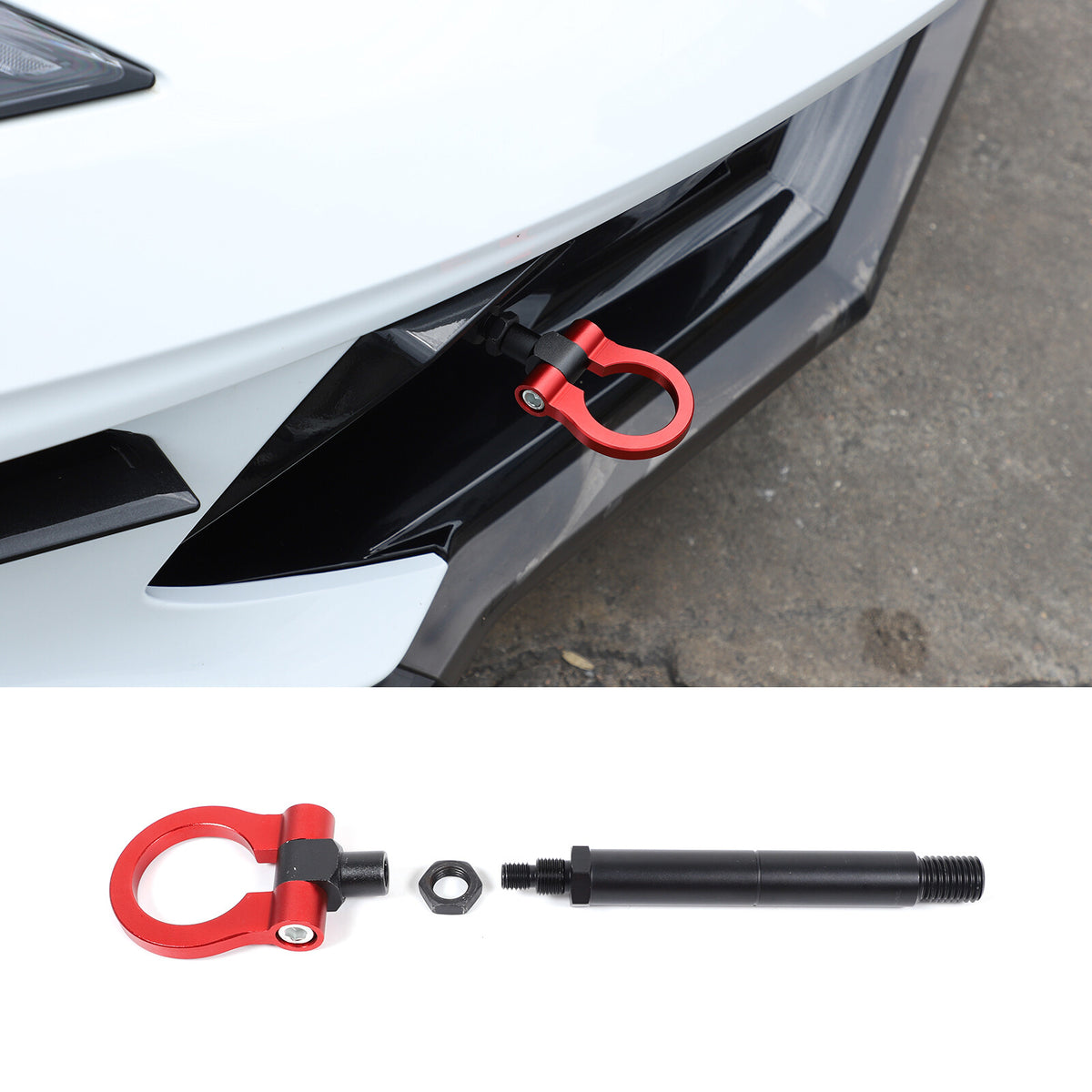 Aluminum Alloy Exterior Hood Engine License Plate Trim For Corvette C8 2020+ US - Variants 1-5 58