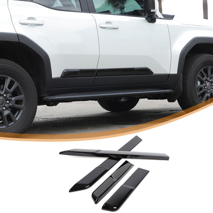 Glossy black Body Side Door Moulding Cover Trim For Toyota Land Cruiser LC250 24 8