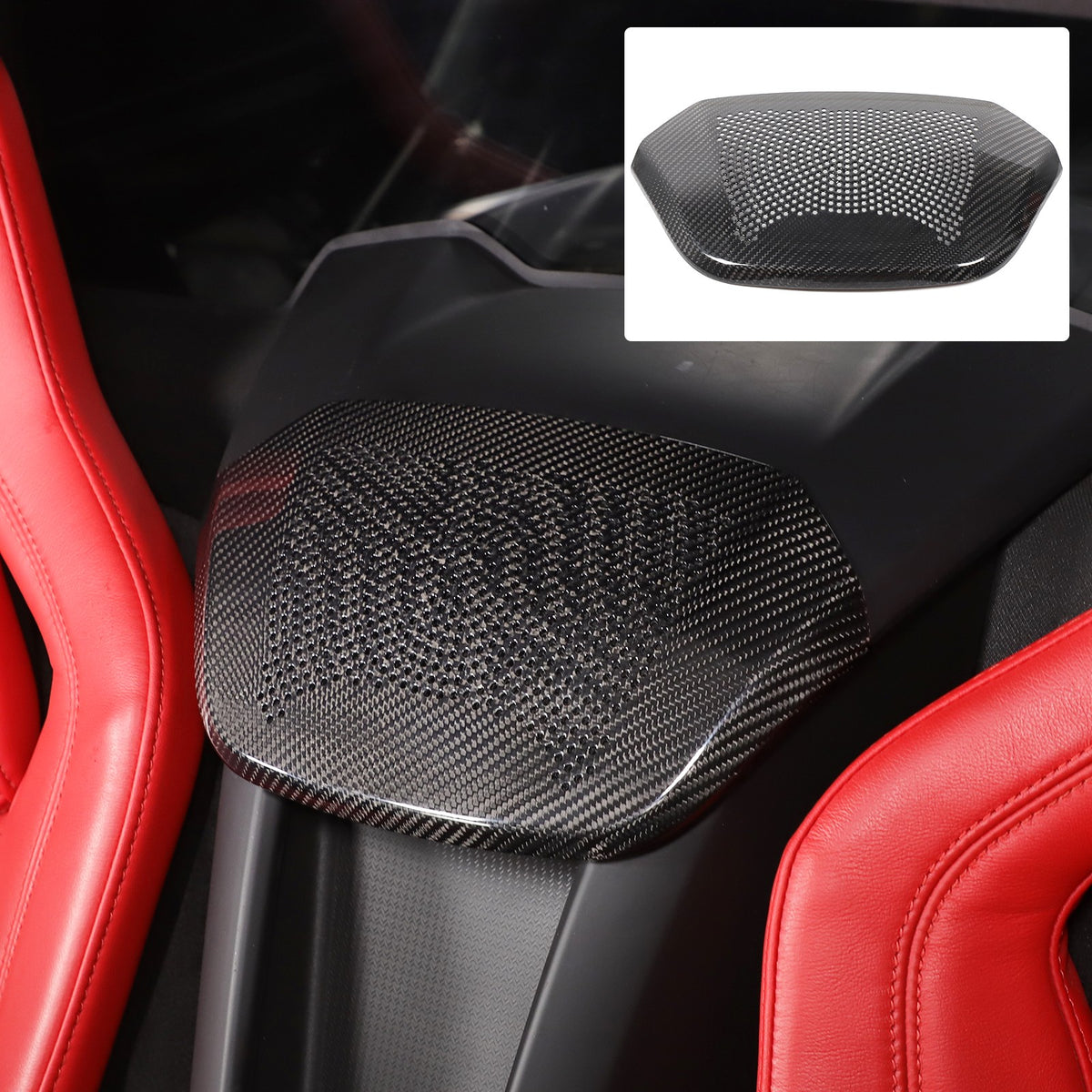 Real Carbon Fiber Rear Waterfall Speaker Grille Trim For Corvette C8 Z51 20+ US 9
