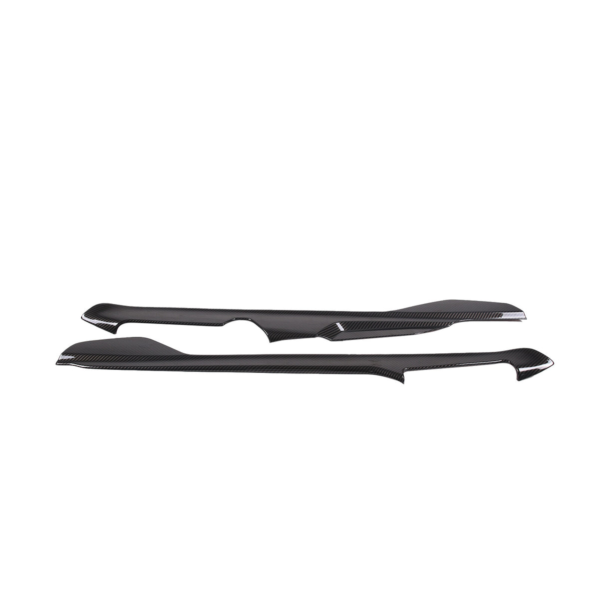 ABS Carbon Fiber Center Console Side Trim Strip Cover For Corvette C8 2020-2026 16