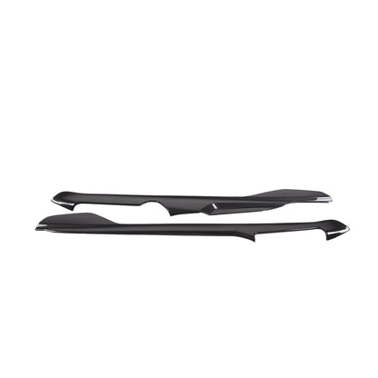 ABS Carbon Fiber Center Console Side Trim Strip Cover For Corvette C8 2020-2026 16