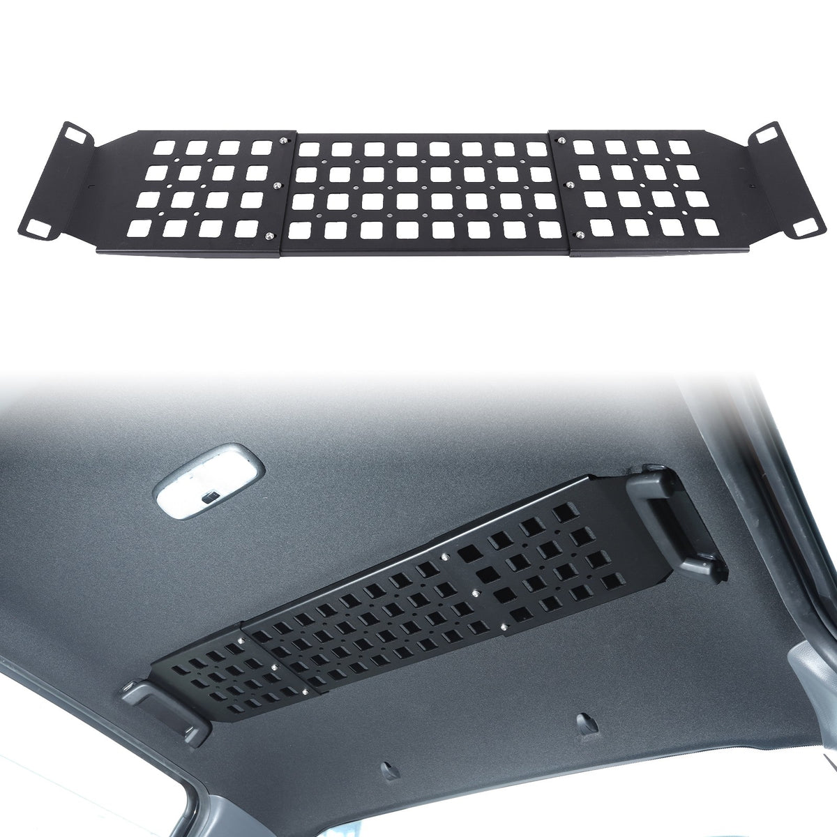 Alloy Rear Roof Hanging Storage Rack Molle Panel For Ford Ranger T6 2015-2021 15