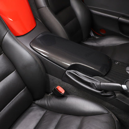 Carbon Fiber ABS Center Console Armrest Box Cover For Corvette C6 2005-2013 14