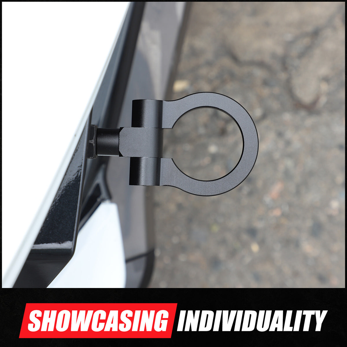 Black Aluminum Front & Rear Bumper Track Racing Tow Hook Trailer For Corvette C8 9