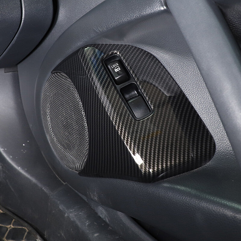 6pcs Carbon fiber ABS Interior Center Trim Cover For Mitsubishi ECLIPSE 2006-11 16
