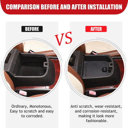 Alloy Center Console Armrest Safe Box Tray For Cadillac Escalade 2007-2014 3