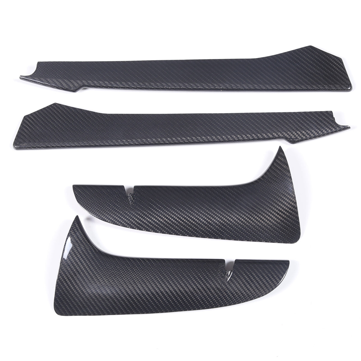 Real Dry Carbon fiber Front Bumper Fog Light Lamp Trims for Corvette C8 20-26 US 8