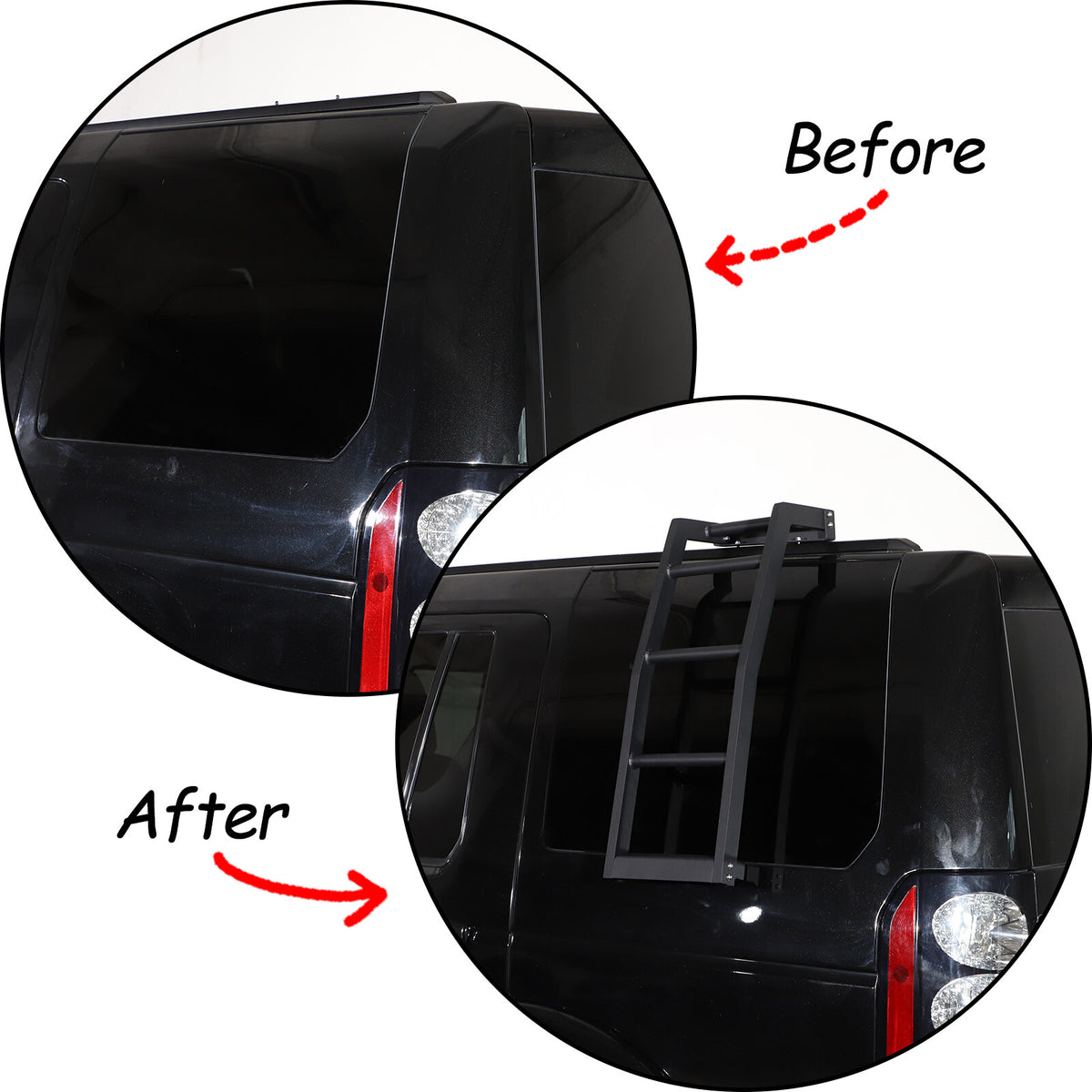 Left Side Roof Rack Access Ladder For Land Rover Discovery 3/4 LR3 LR4 04-16 14