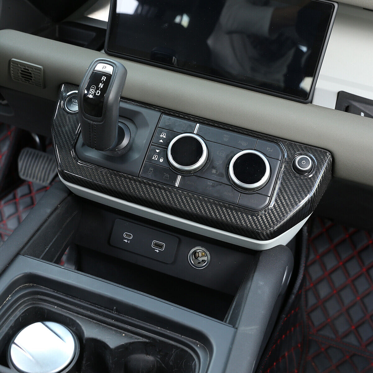 Real Dry Carbon Fiber Full Interior Trim Set For LR Defender 90 110 L663 20-23 79