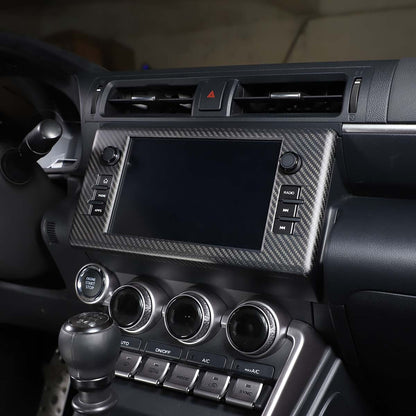 Matte Carbon GPS Navigation Panel Cover Trim For Toyota 86/Subaru BRZ 2022 3