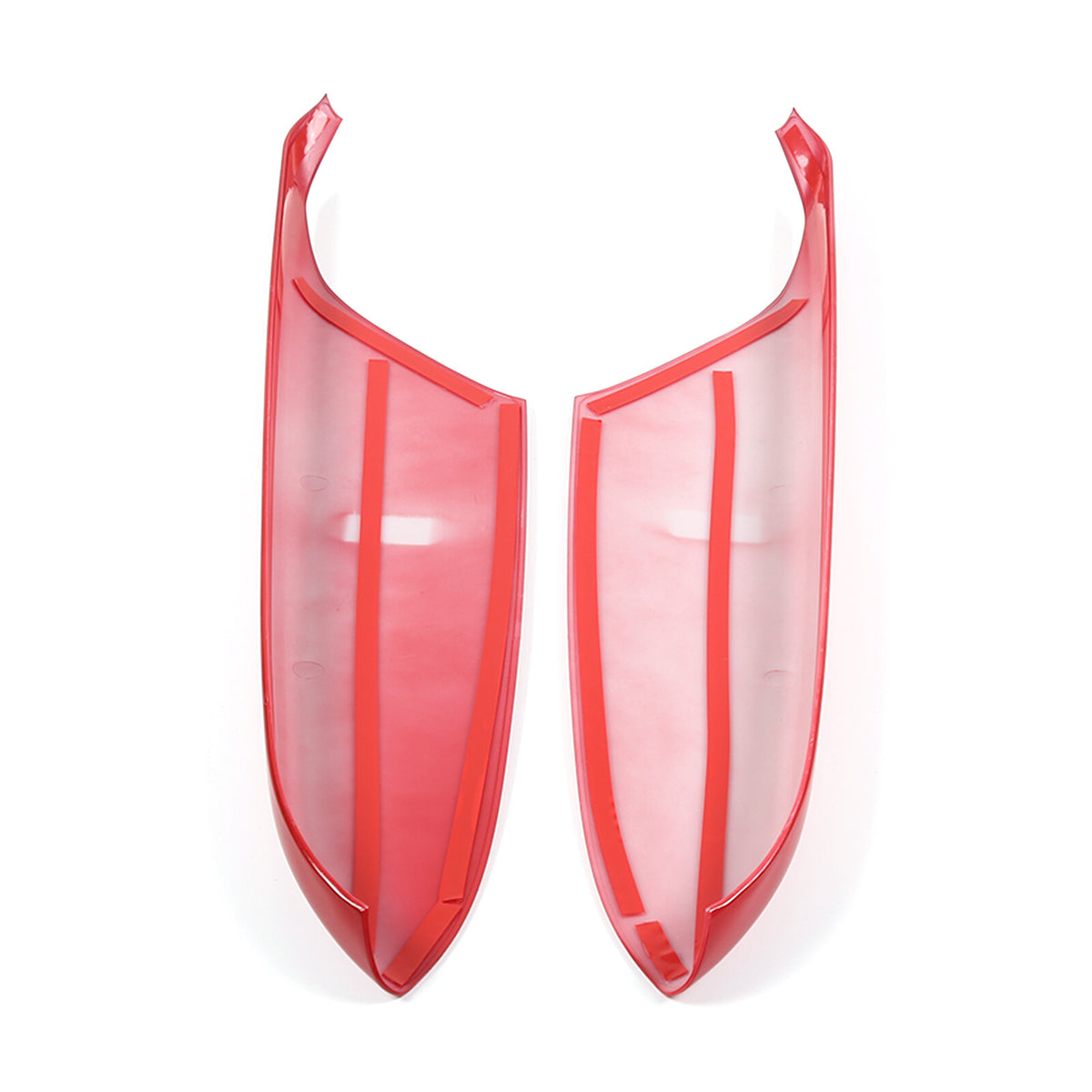4pc Red ABS Interior Door Arnrest Panel Trim Cover Kit Set For Corvette C8 20-26 8