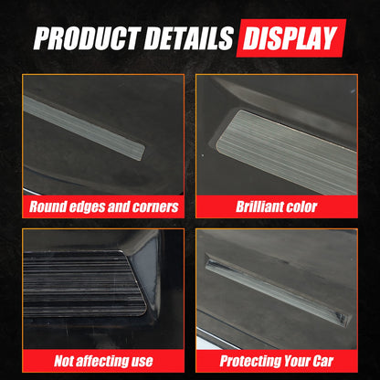 Black Titanium Stainless Steel Body Molding Trim Strips For Hummer H2 2003‑2009 7