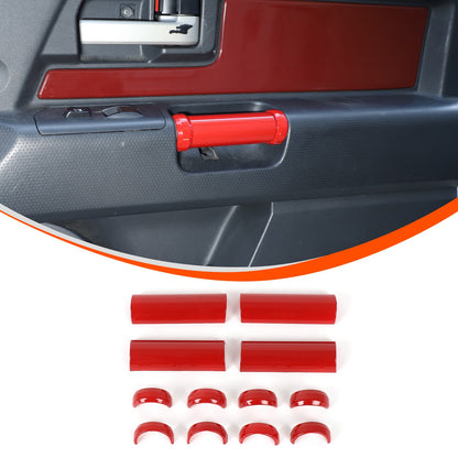 Sport Red Interior Door Panel Handle Trim Cover For Toyota FJ Cruiser 07-21 US 3