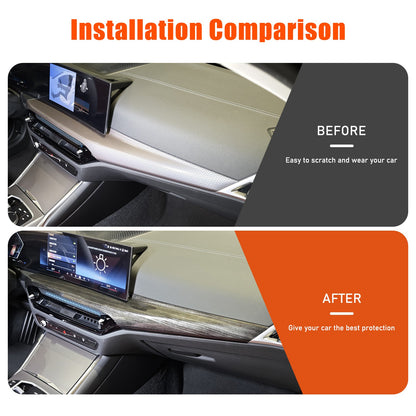Carbon Fiber ABS Dashboard Panel Trim Cover For BMW 3 G20 4 G22 G23 G26 2025+ 12
