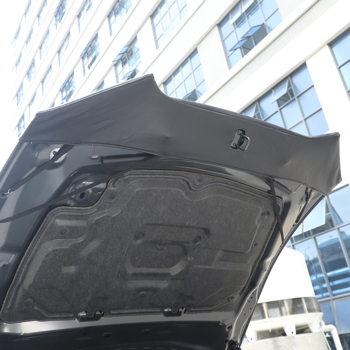Black Car Bonnet Hood Bra Protector Mask Cover For Mazda MX-5 2016-2023 4