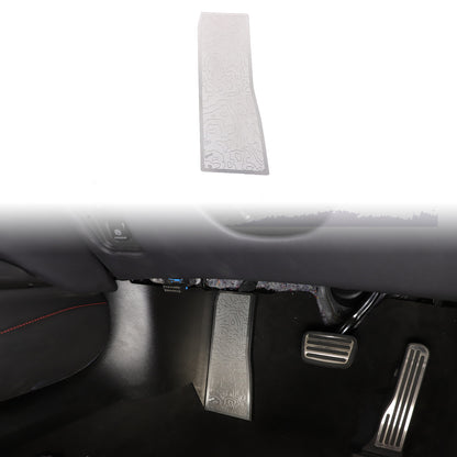 Silver Stainless Steel Left Foot Rest Pedal for Corvette C8 2020+ 1