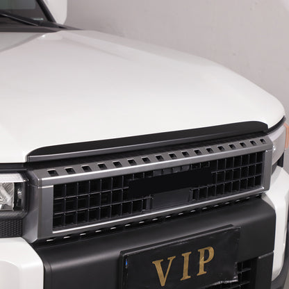 Matt Black Front Grille Upper Engine Hood Trim For Toyota Land Cruiser LC250 24+ 11