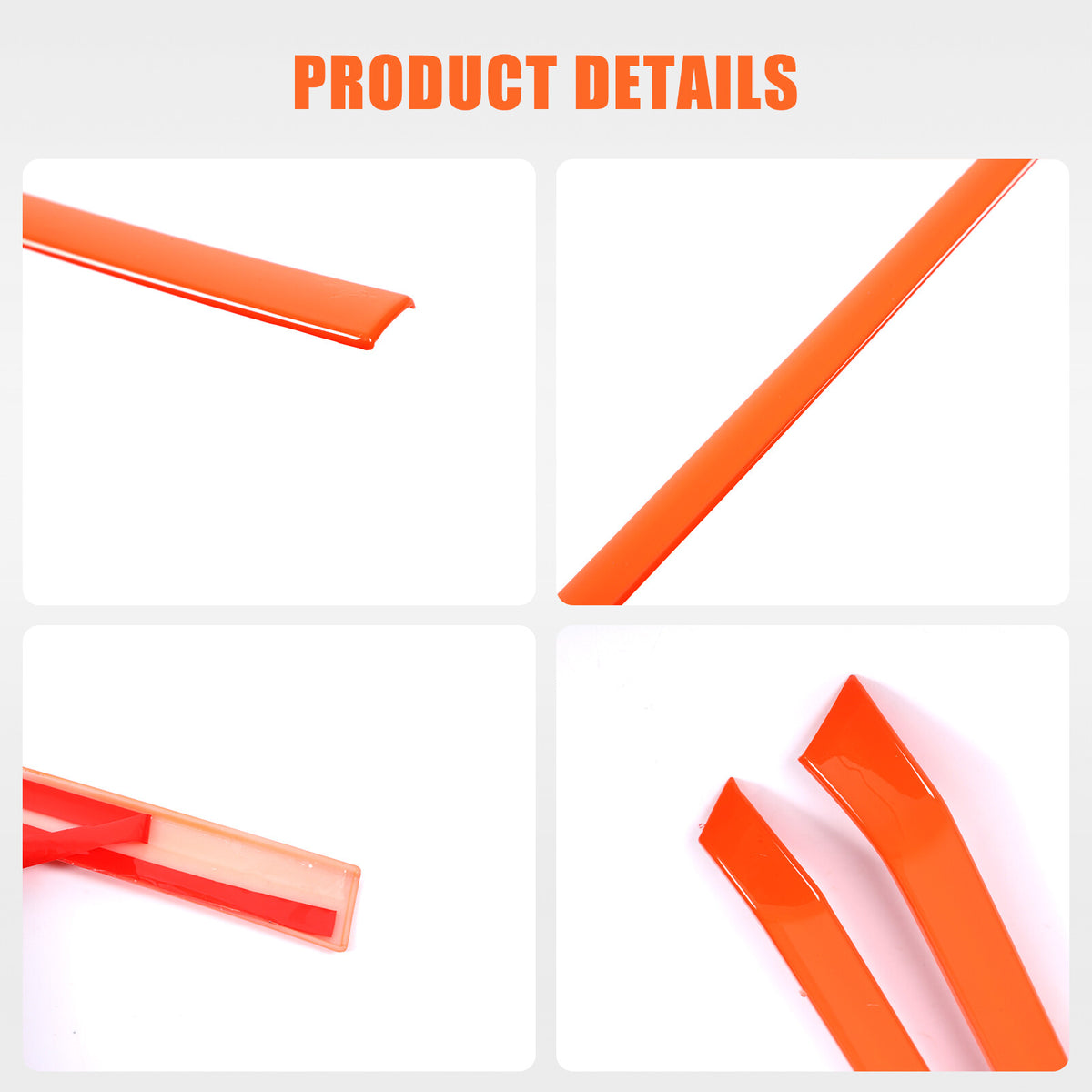 Orange ABS Interior Inner Door Panel Trim Strip For Toyota Tacoma 2024+ 6
