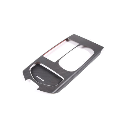 Matte Real Carbon Fiber Center Console Cover Trim For Maserati Ghibli 2017-2023 5