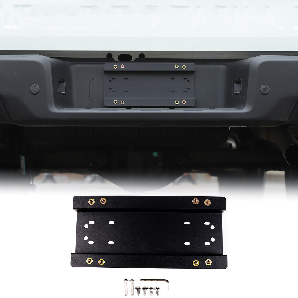 Carbon Steel Front License Plate Frame Trim For Nissan Frontier 22+ (US Version) 12