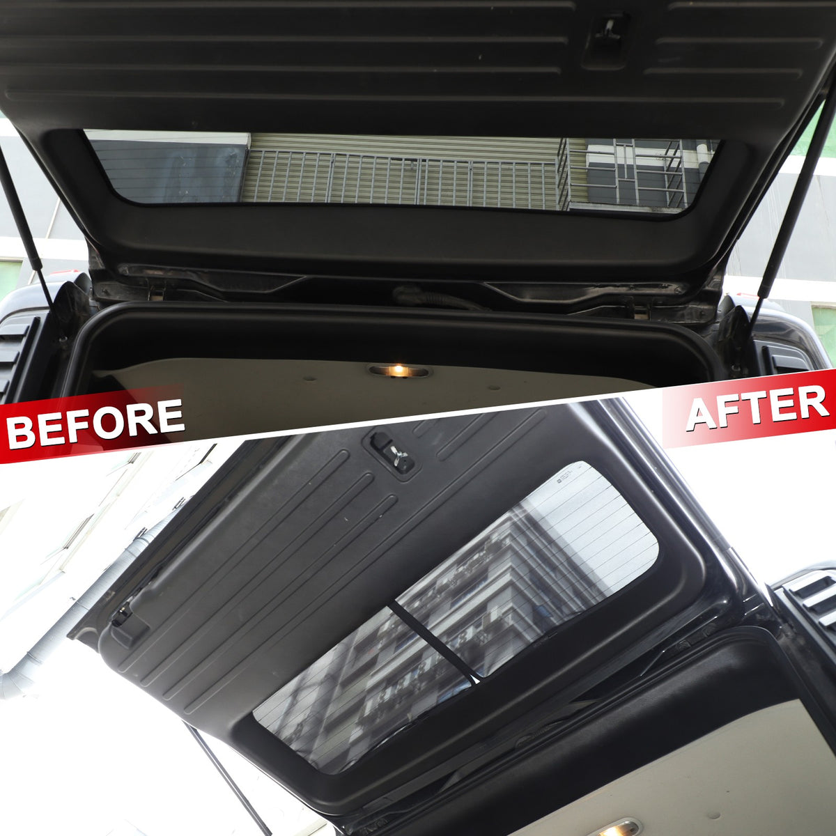 Black Rear Tailgate Window Mesh Screen Sun Shade Cover For Hummer H2 2003-2009 5
