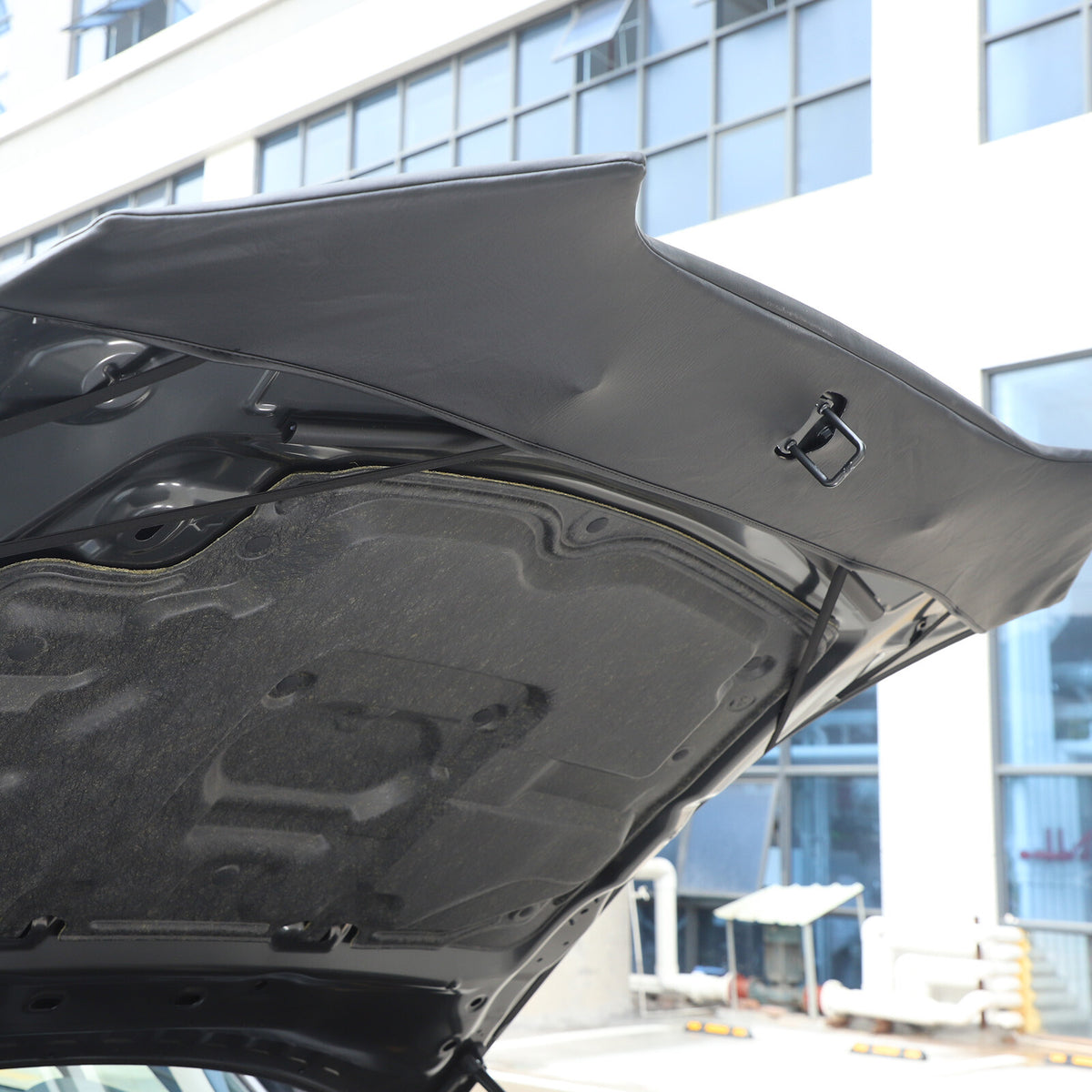 Black Car Bonnet Hood Bra Protector Mask Cover For Mazda MX-5 2016-2023 3