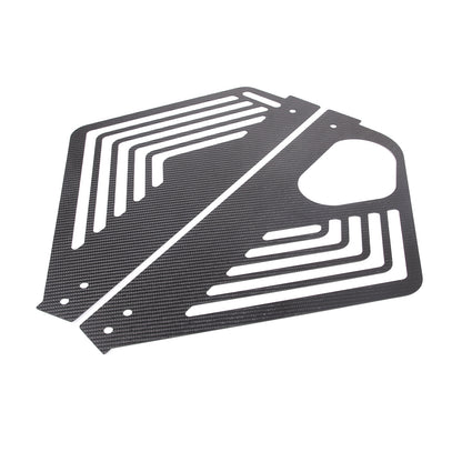 Gloss Real Carbon fiber Engine Bay Side Panel Cover Overlay For Corvette C8 20+ 15