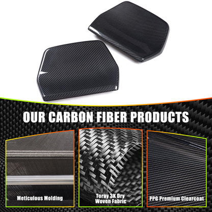 Real Carbon Fiber Rear Seat Headrest Cover For BMW M3 F80 M4 F82 F83 M2C 7