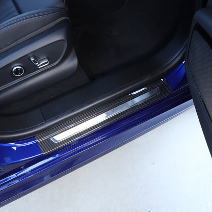Real Carbon Fiber Scuff Plate Door Sill Cover Protector For Maserati Grecale 22+ 6