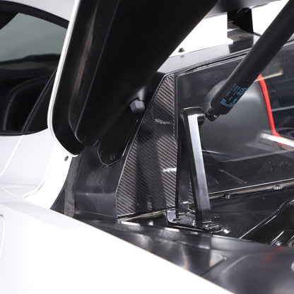 Real Carbon Fiber Rear Window Corner Cover Trim Frame For Corvette C8 20-26 US 10