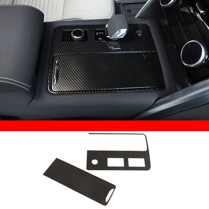 ABS Carbon Center Console Gear Panel Frame Trim For Land Rover Discovery 5 21-24 17