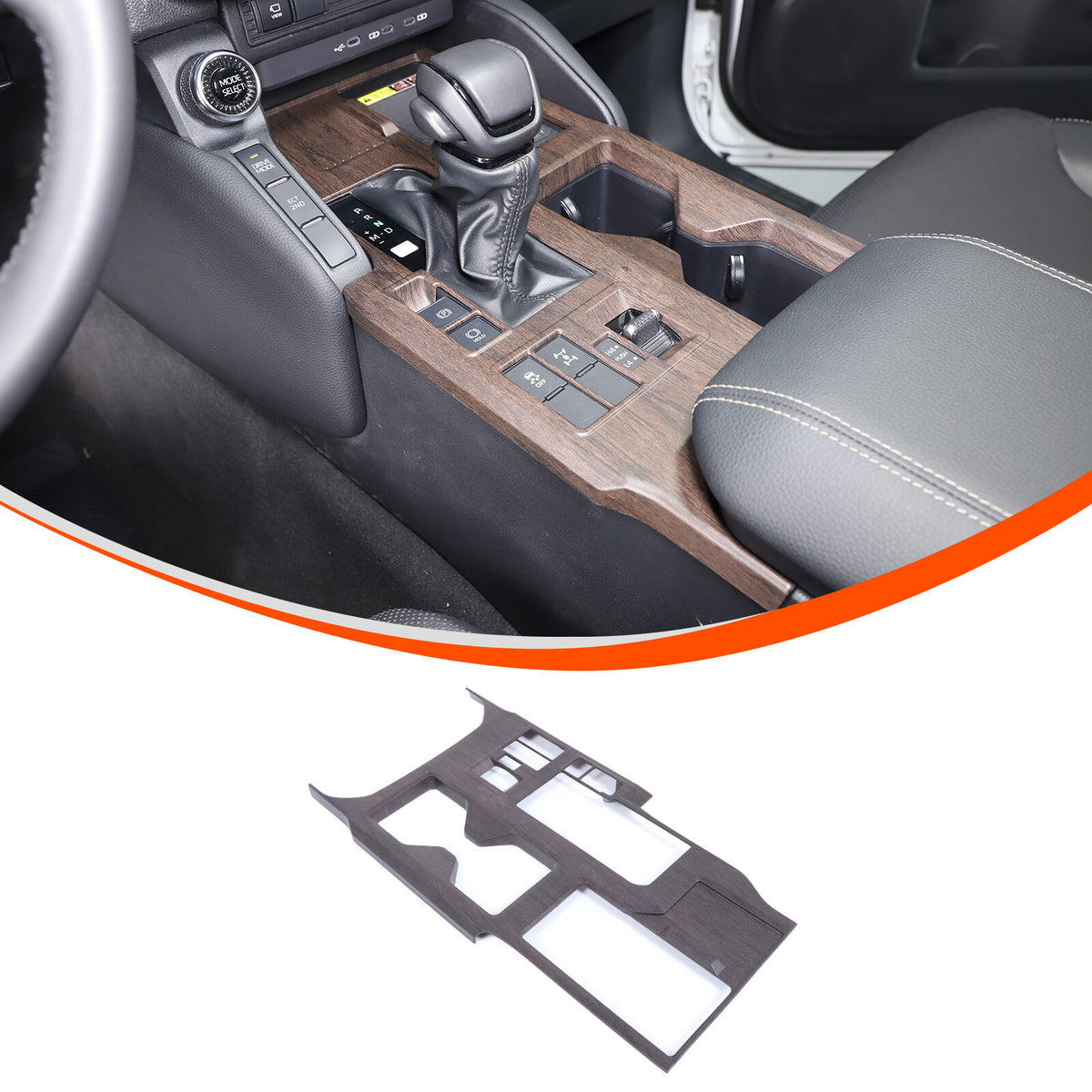 Grain Center Console Gear Shift Panel Trim For Toyota Land Cruiser LC250 24+ US 3