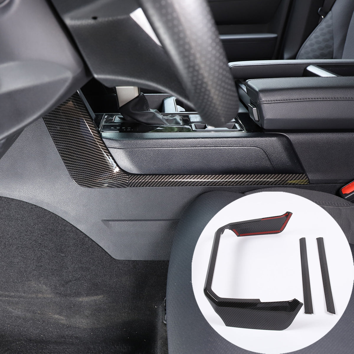 ABS Carbon Fiber Interior Set Cover Trim Kit For Toyota Tundra Sequoia SR 22+ - Styles 1-5 100
