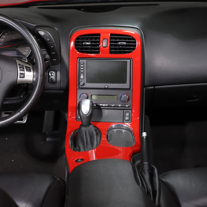 Red ABS Center Console Car Gear Shift Panel Trim For 2005-2013 Corvette C6 18