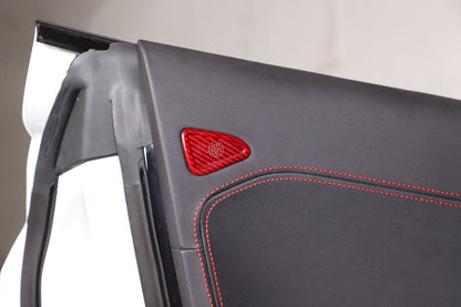 Red Real Carbon Fiber Interior Full Decor Cover Trim Kit for Corvette C8 2020-25 - Variants 6-10 18
