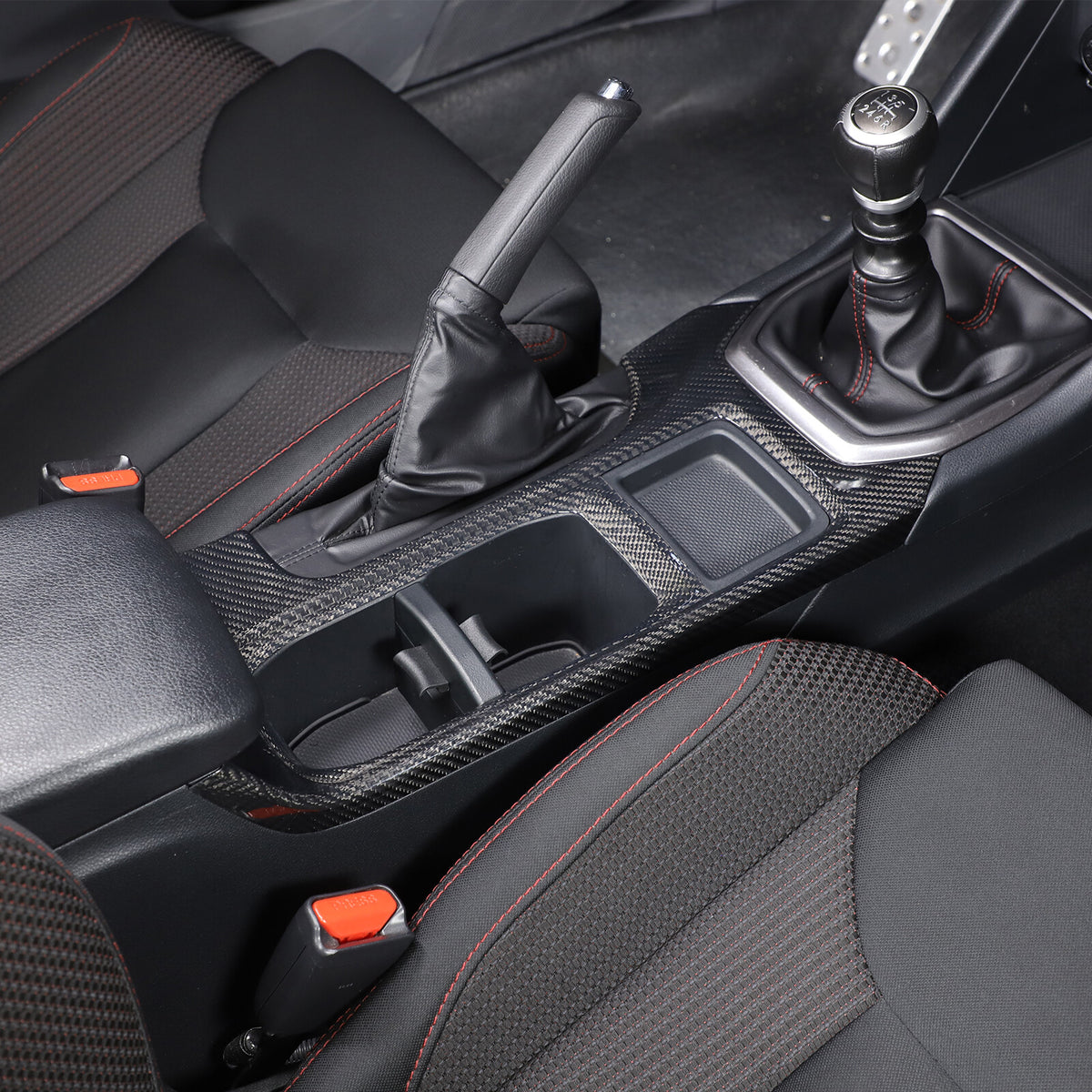 Real Carbon Fiber Console Gear Shift Panel For Subaru WRX STI VB S4 MT 2022 2024 5