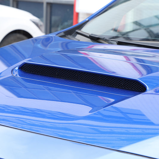 Black Stainless Steel Hood Air Intake Grille Vent Trim For Subaru WRX VB 2022-24 1