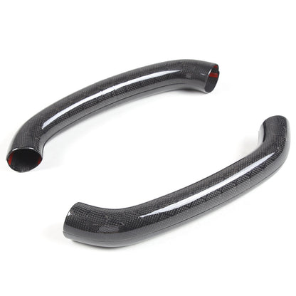 Real Honeycomb Carbon Fiber Steering Wheel Top Handle Cover Trim For C8 Corvette 3