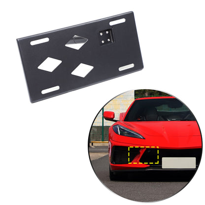 Aluminum Alloy Exterior Hood Engine License Plate Trim For Corvette C8 2020+ US - Variants 11-15 52