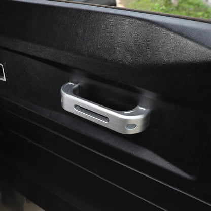 Silver Hollow Inner Door Handle Grab Handle Trim For Land Rover Defender 2004-18 21